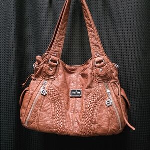 Angel Kiss Brown Handbag